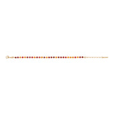 Bracelet chaînette un rang de cristaux Prestige - rouge Multi rouge