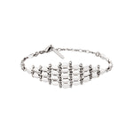Bracelet fin réglable Babylone en maille souple - argent Argent