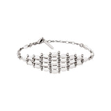 Bracelet fin réglable Babylone en maille souple - argent Argent