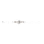 Bracelet fin réglable Babylone en maille souple - argent Argent