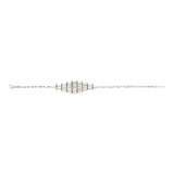 Bracelet fin réglable Babylone en maille souple - argent Argent