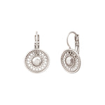 Boucles d'oreilles dormeuses féminines métal argenté 10 microns - argenté Argent