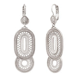 Boucles d'oreilles dormeuses Noor - argenté Argent