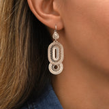 Boucles d'oreilles dormeuses Noor - argenté Argent
