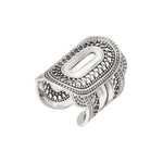 Bague large filigrane Noor medium  - argenté Argent