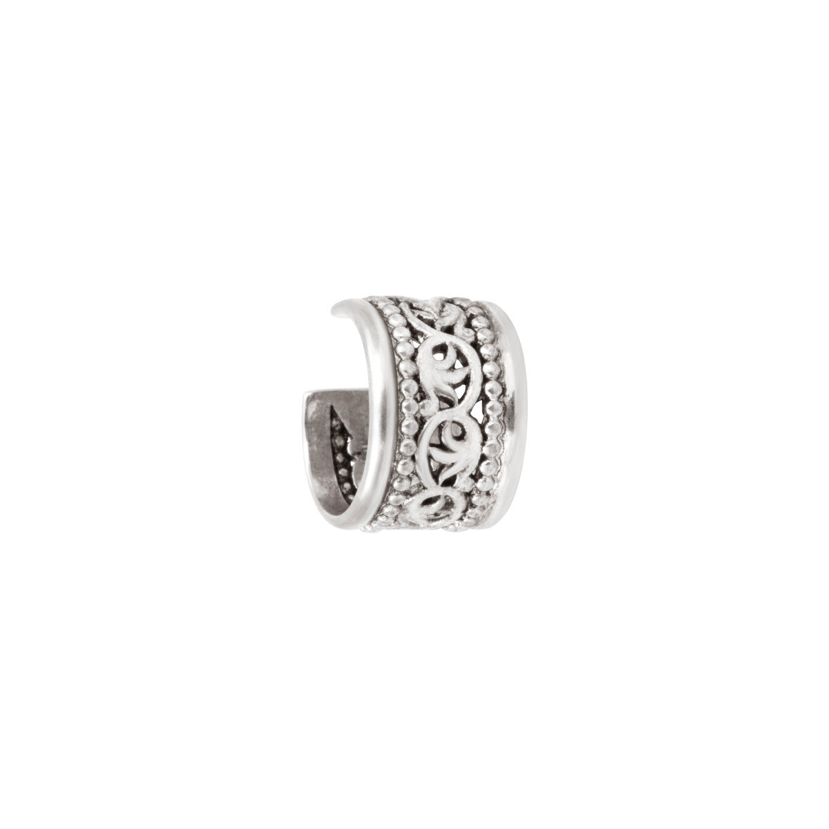 Bague d'oreille féminine ajustable métal argenté 10 microns - argenté Argent