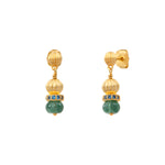 Boucles d'oreilles à tiges percées Avola quartz teinté - bleu Bleu