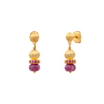Boucles d'oreilles à tiges percées Avola quartz teinté - violet Violet