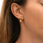 Boucles d'oreilles à tiges percées Avola quartz teinté - violet Violet