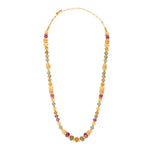 Collier de perles réglable Avola en quartz teinté - multicolore Multi