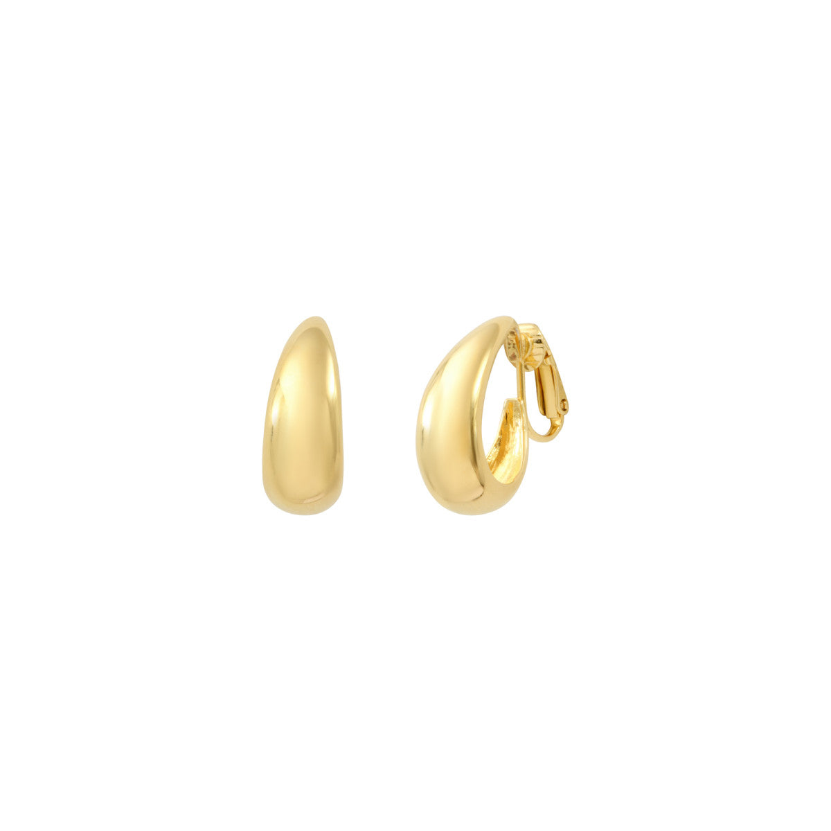 Boucles d'oreilles clips Masseria en résine - doré Dore