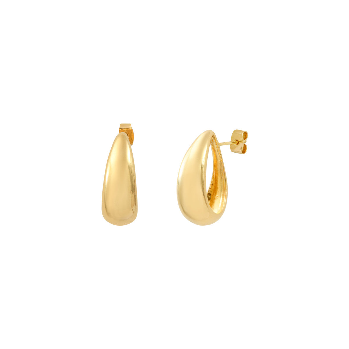 Boucles d'oreilles tiges percées Masseria en résine - doré Dore