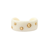 Bracelet manchette Masseria M en résine - blanc Blanc
