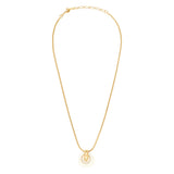 Collier pendentif réglable Masseria en métal doré et résine - blanc Blanc