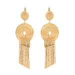 Boucles d'oreilles dormeuses festives métal doré à l'or fin - doré Or brillant