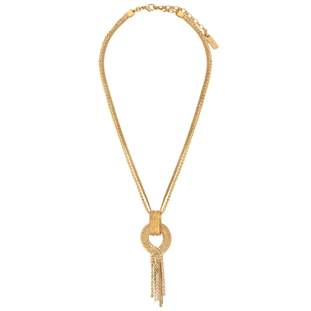 Collier réglable festif métal doré à l'or fin - doré Or brillant