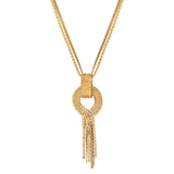 Collier réglable festif métal doré à l'or fin - doré Or brillant
