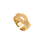 Bague ajustable métal doré à l'or fin - doré Or brillant