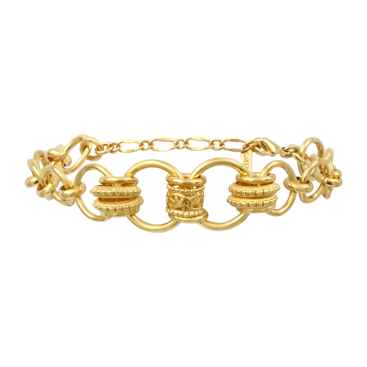 Bracelet anneaux Alicudi en métal doré à l'or fin - doré Dore