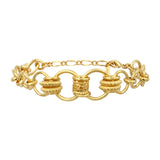 Bracelet anneaux Alicudi en métal doré à l'or fin - doré Dore
