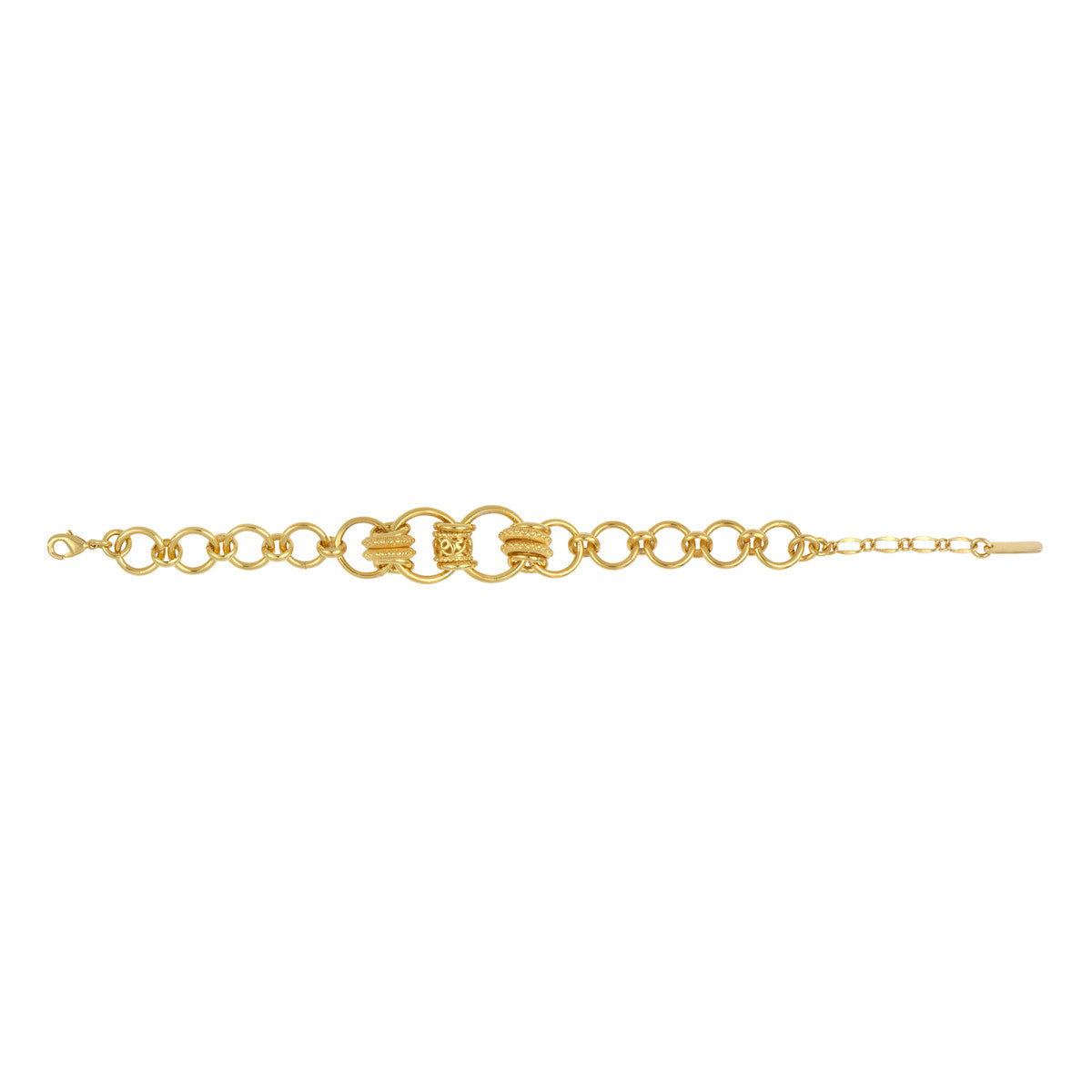 Bracelet anneaux Alicudi en métal doré à l'or fin - doré Dore
