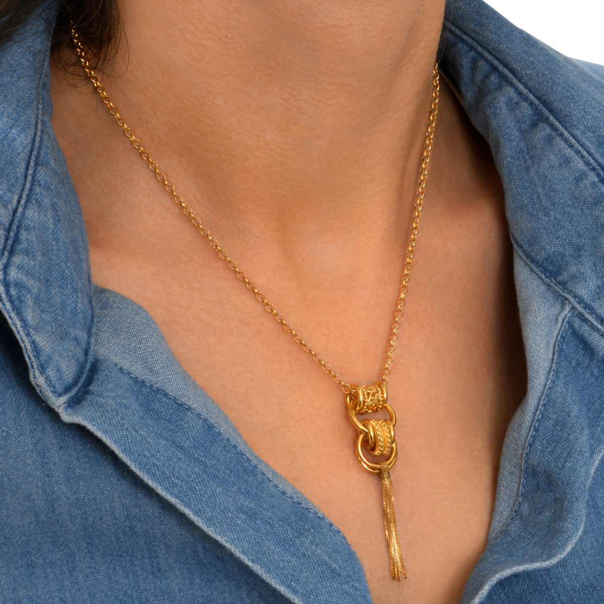 Collier sautoir Alicudi en métal doré à l'or fin - doré Dore