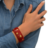 Bracelet manchette Masseria M en résine - corail Corail