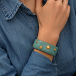 Bracelet manchette Masseria M en résine - turquoise Turquoise