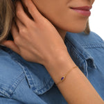 Bracelet fin Lhassa en métal doré et nacre paua - rouge Nacre vert