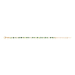 Bracelet chaînette un rang de cristaux Prestige - vert Multi vert