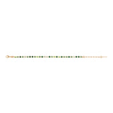 Bracelet chaînette un rang de cristaux Prestige - vert Multi vert