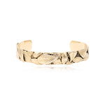 Bracelet jonc ajustable Lucy en métal doré à l'or fin - doré Blanc