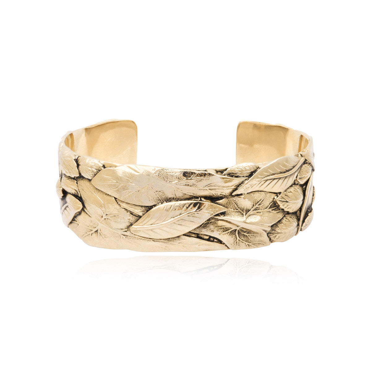 Bracelet manchette ajustable Lucy en métal doré à l'or fin - doré Blanc