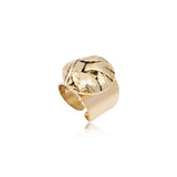 Bague cabochon ajustable Lucy en métal doré à l'or fin taille médium - doré Blanc