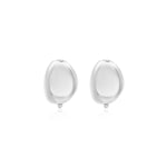 Boucles d'oreilles clips Loulou en métal argenté - argent Argent