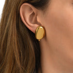 Boucles d'oreilles clips Loulou en métal doré à l'or fin - doré Or