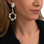 Boucles d'oreilles clips rondes Loulou en métal argenté - argent Argent