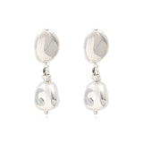 Petites boucles d'oreilles clips Loulou en métal argenté - argent Argent