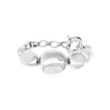 Bracelet Loulou réglable en métal argenté - argent Argent