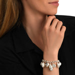 Bracelet chaîne réglable Loulou en métal argenté - argent Argent