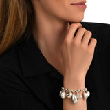 Bracelet chaîne réglable Loulou en métal argenté - argent Argent