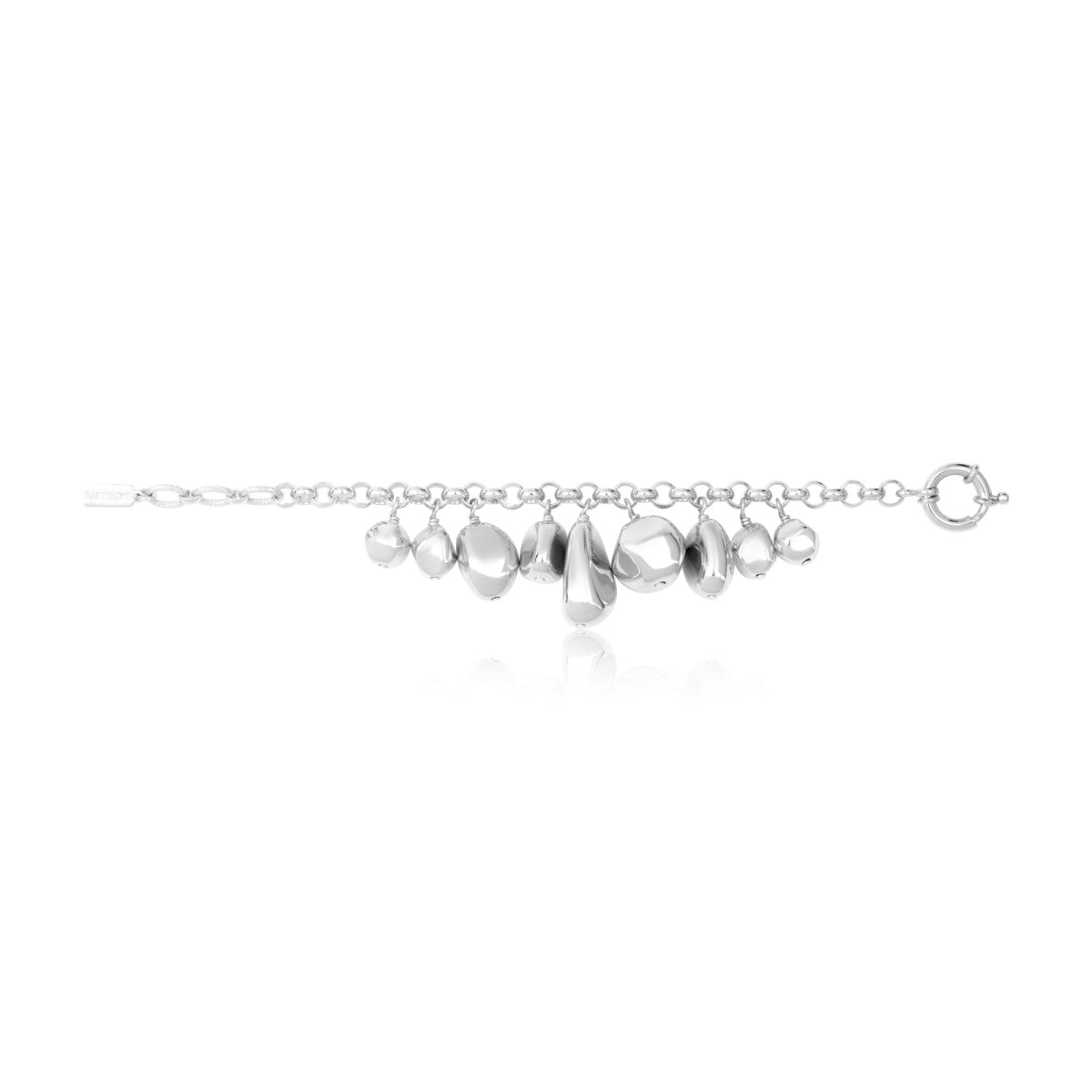 Bracelet chaîne réglable Loulou en métal argenté - argent Argent