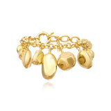 Bracelet chaîne réglable Loulou en métal doré à l'or fin - doré Or