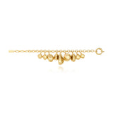 Bracelet chaîne réglable Loulou en métal doré à l'or fin - doré Or