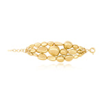 Bracelet large réglable Loulou en métal doré à l'or fin - doré Or