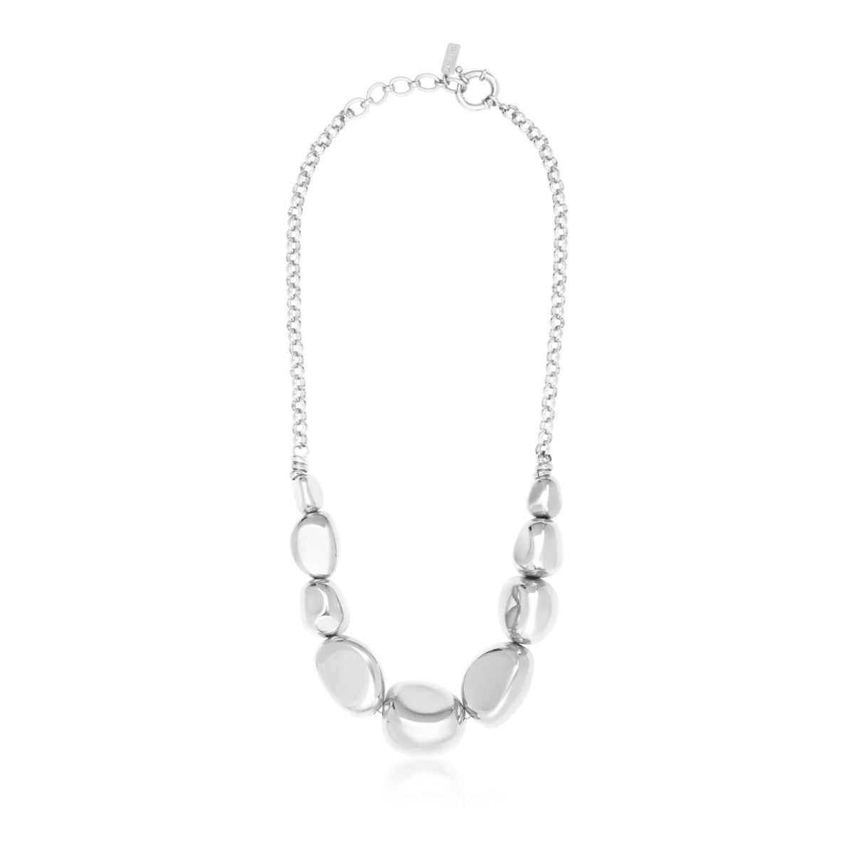 Collier réglable Loulou en métal argenté - argent Argent
