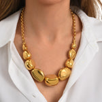 Collier réglable Loulou en métal doré à l'or fin - doré Or