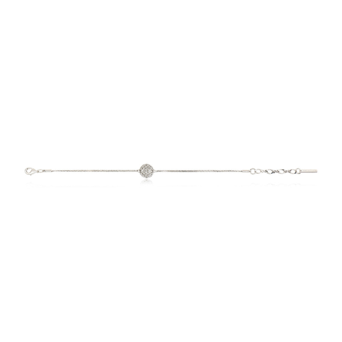 Bracelet fin réglable Betty en métal coloré argent ciselé - argenté Argent