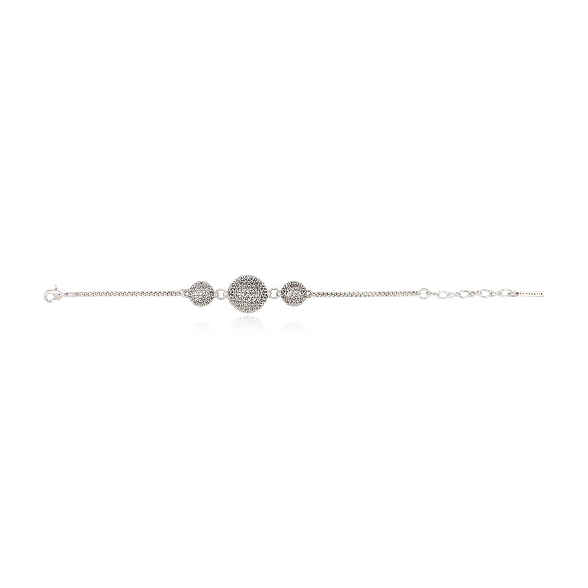 Bracelet Betty réglable en métal coloré argent ciselé - argenté Argent