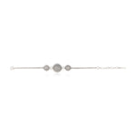 Bracelet Betty réglable en métal coloré argent ciselé - argenté Argent